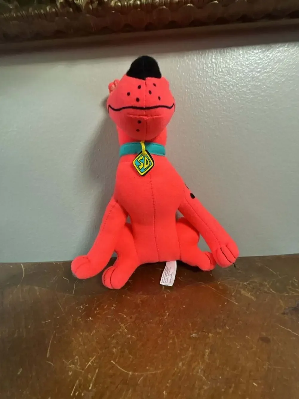 Toy Factory Scooby-Doo Fluorescent Neon Orange / Pink Plush Stuffed Animal 9